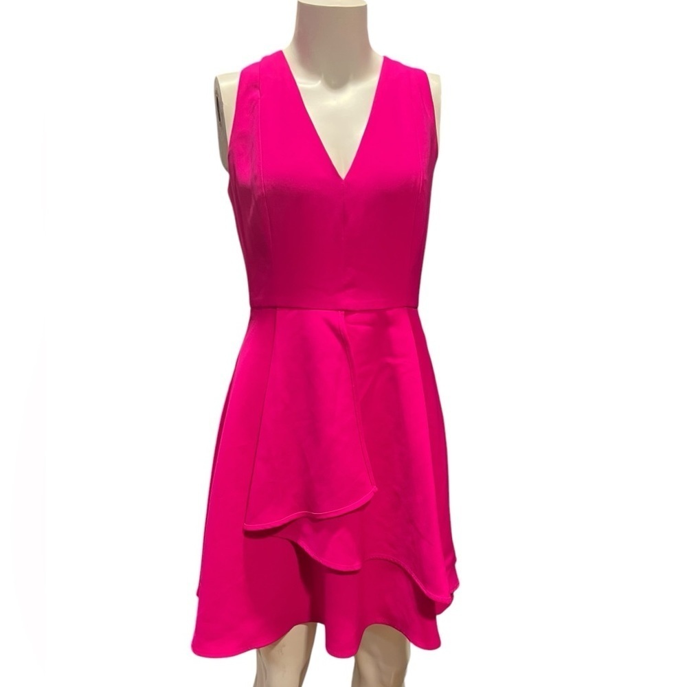 Adelyn Rae Pink Asymmetrical Ruffled Sundress new with tag
